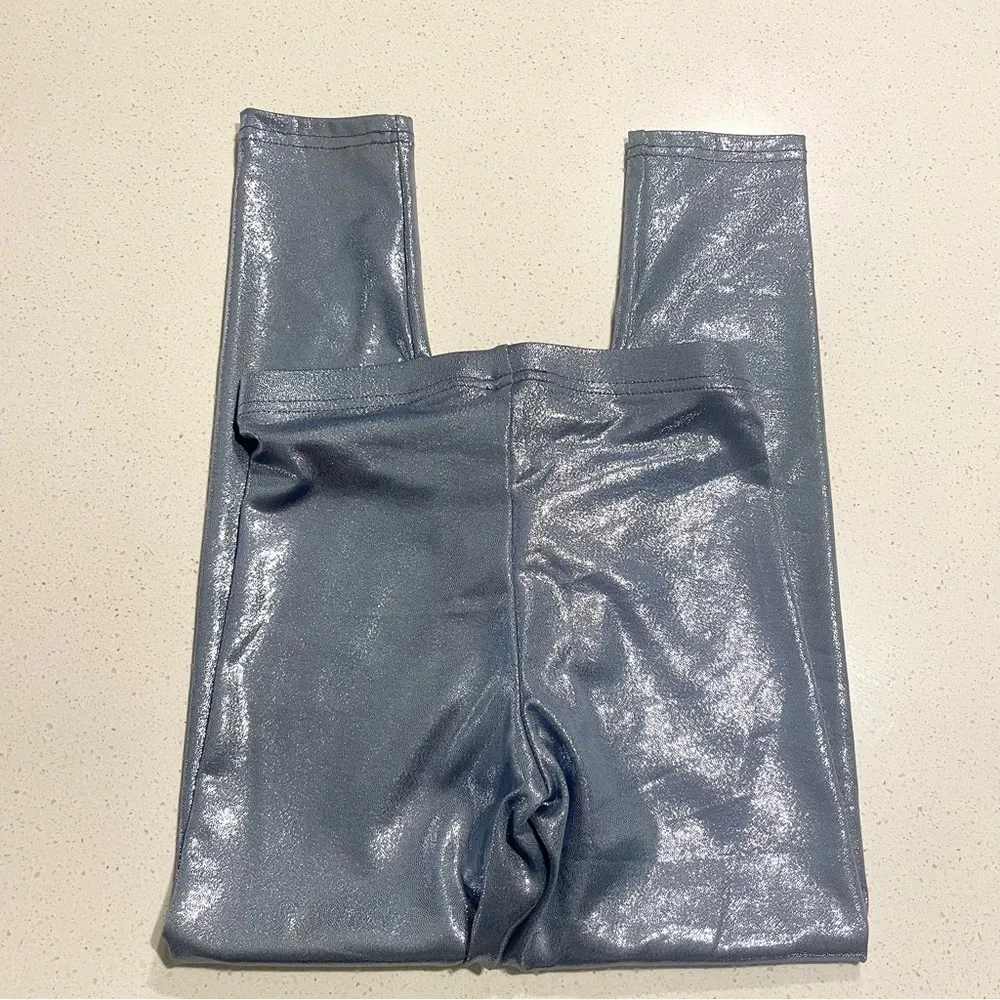 Old Navy Metallic Periwinkle Blue Leggings
